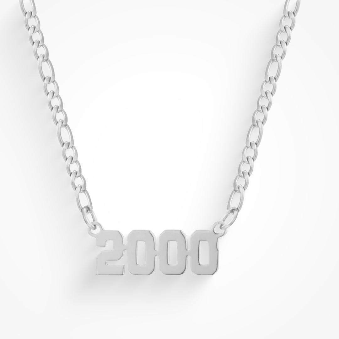 Custom/Personalized Number Nameplate Necklace - EVRYJEWELS
