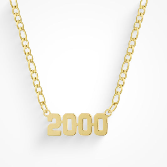 Custom/Personalized Number Nameplate Necklace - EVRYJEWELS