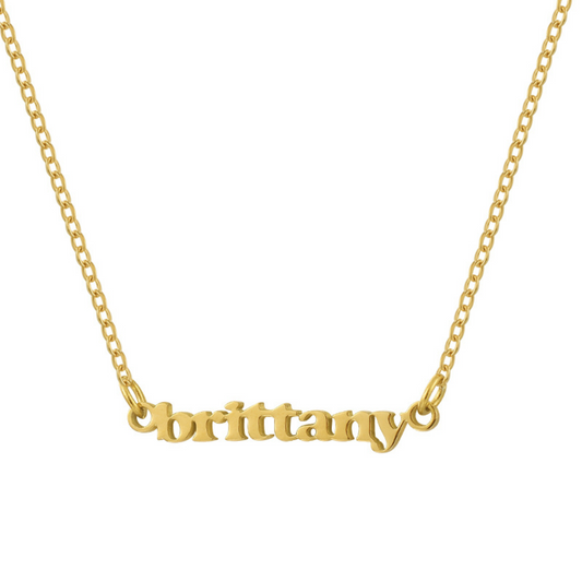 Custom/Personalized Mini Nameplate Necklace - EVRYJEWELS
